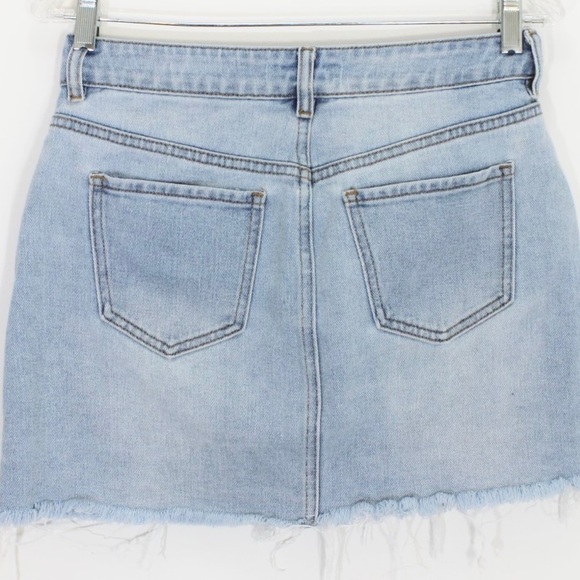 PACSUN Denim Jean Mini Skirt 27 - Picture 2 of 4